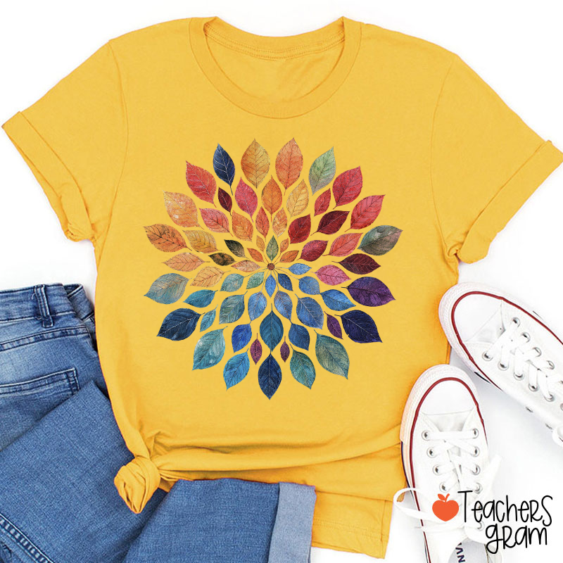 Floral Mandala Teacher T-Shirt