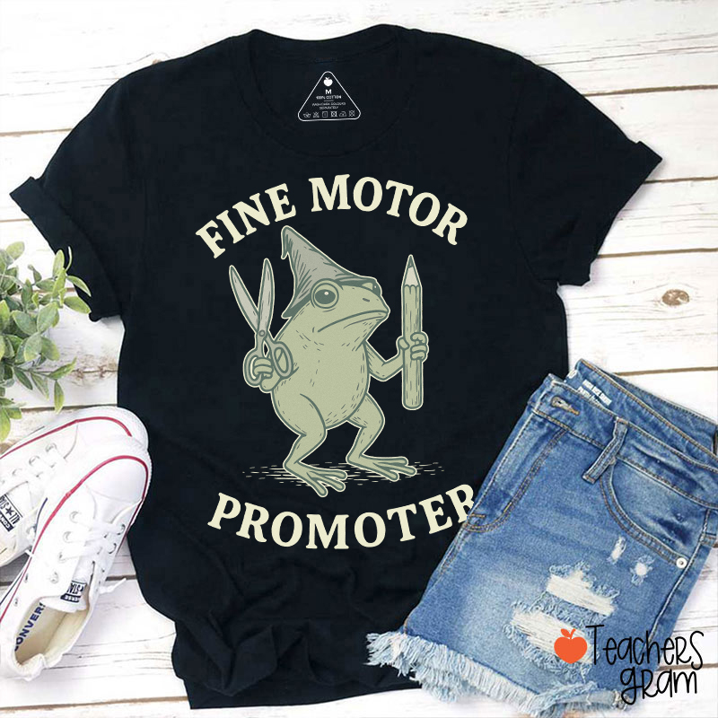 Fine Motor Promoter Wizard Frog OT Teacher T-Shirt