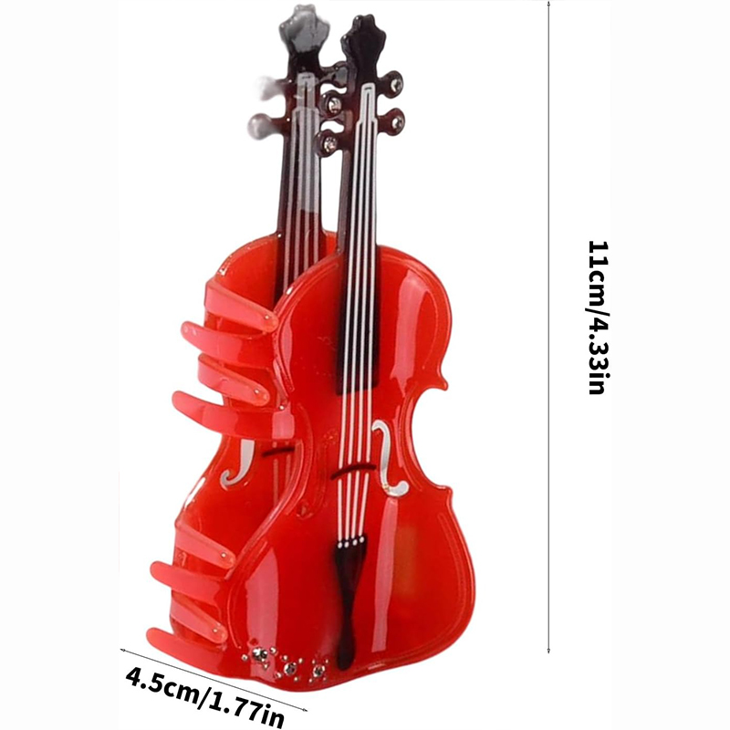 Fashionable Acetate Violin Hair Clip