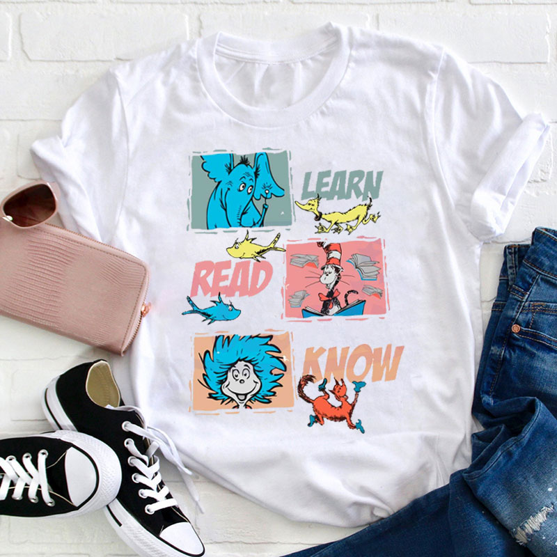 Learn Read Know Teacher T-Shirt
