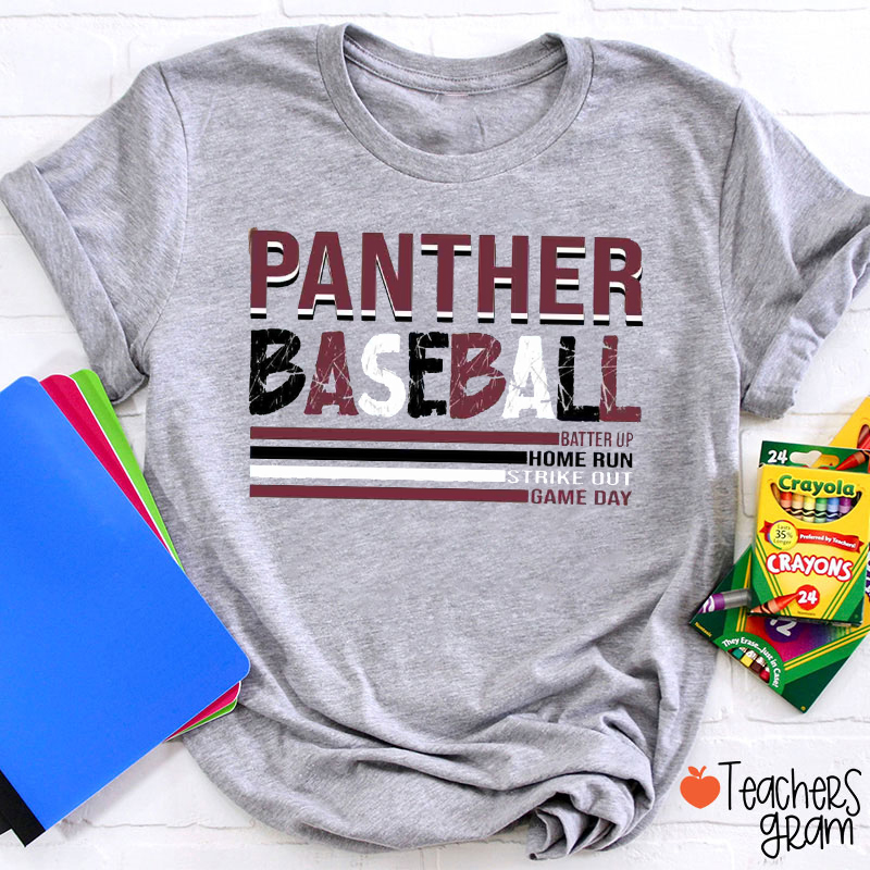 Personalized Mascot Game Day Distressed Graphic Teacher T‑Shirt
