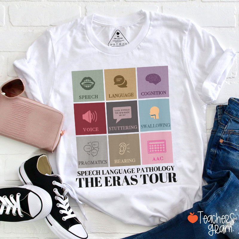 Speech Language Pathology The Eras Tour Teacher T-Shirt