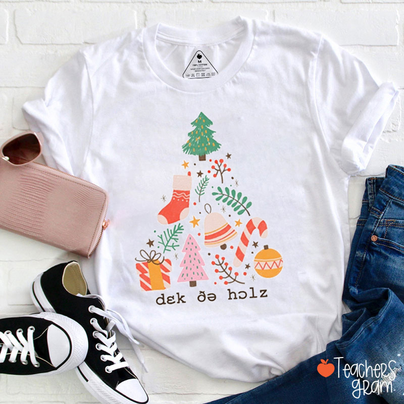 Speech Pathology Christmas Teacher T-Shirt