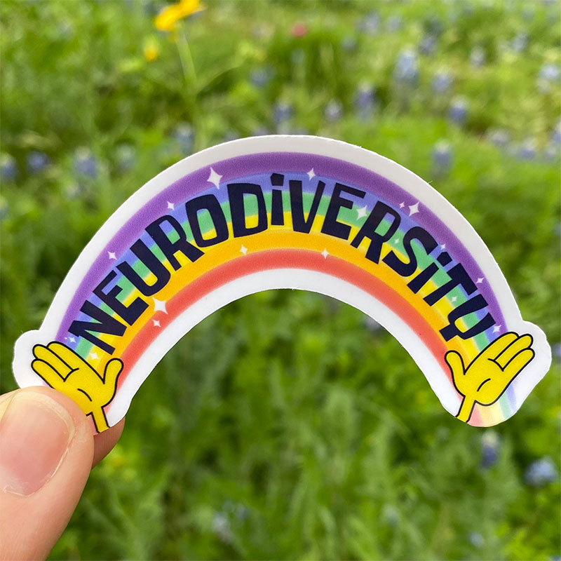 Neurodiversity Rainbow Teacher Stickers