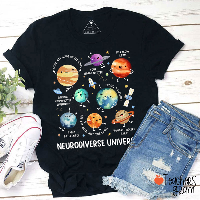 Neurodiverse Universe Teacher T-Shirt