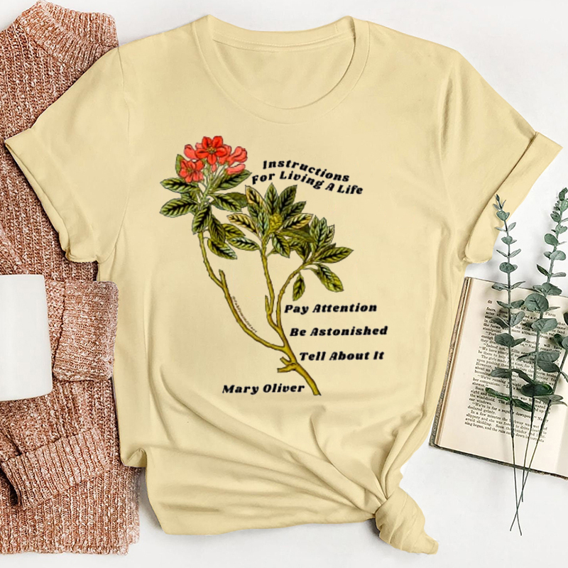 Instructions For Living A Life Teacher T-Shirt