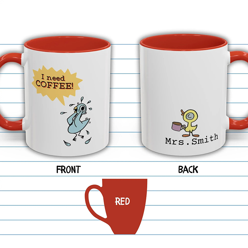 Personalized Name I Need Coffee Teacher Mug