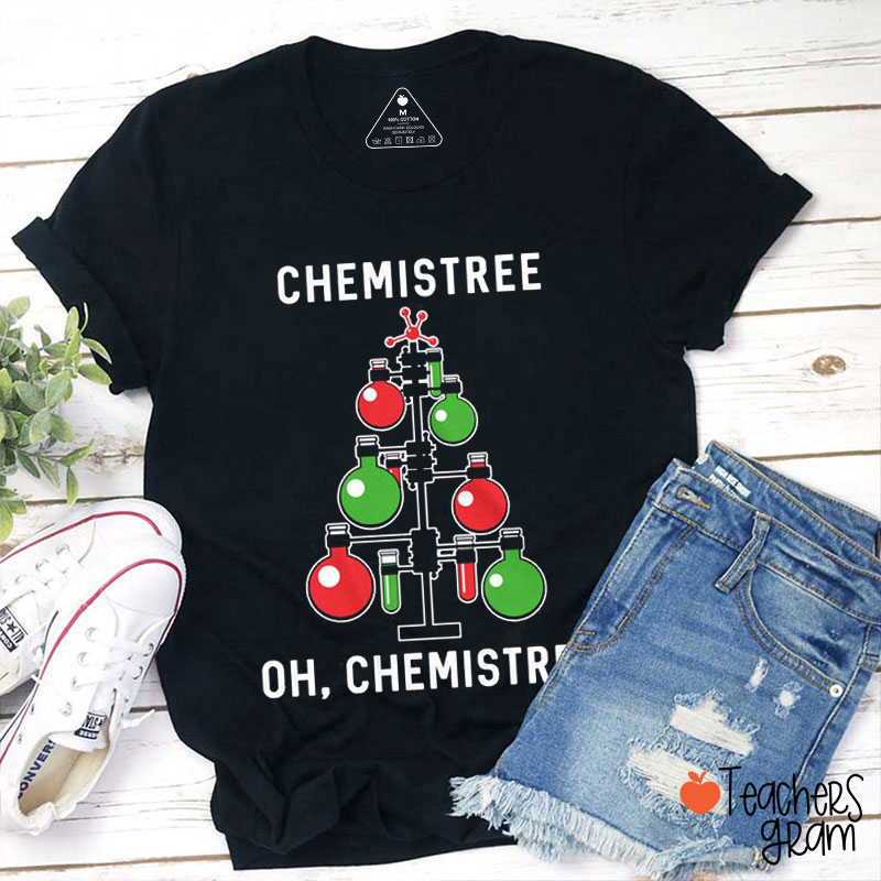 Chemistree Christmas Tree Teacher T-Shirt