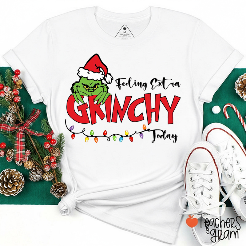 Feeling Extra Green Guy Today Teacher T-Shirt