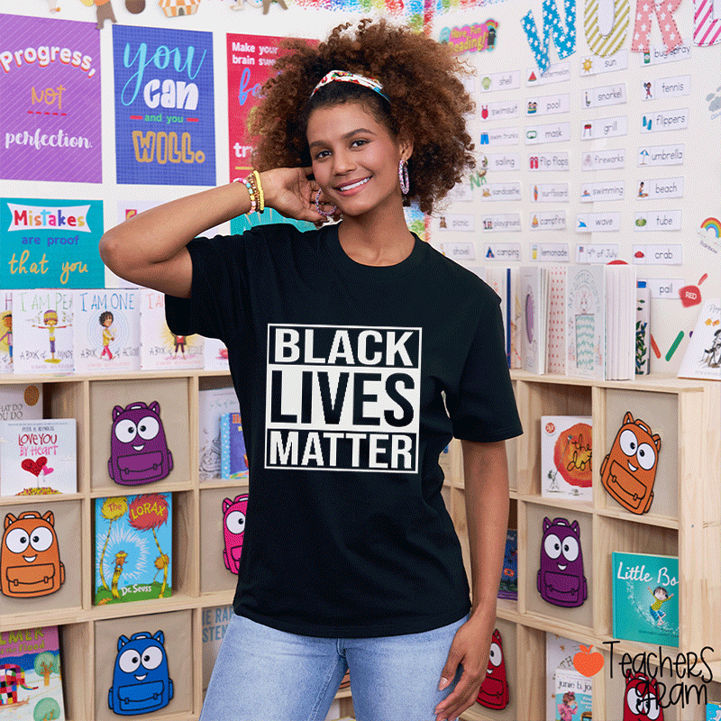 Black Lives Matter Teacher T-shirt