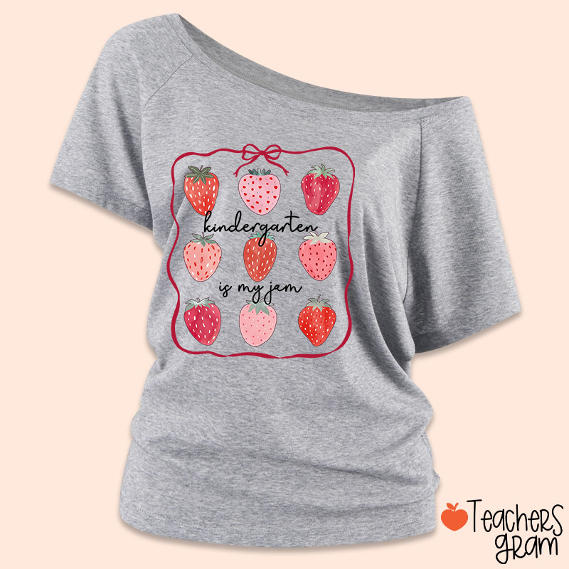 Personalized Grade You Are My Jam Teacher Off Shoulder Shirt