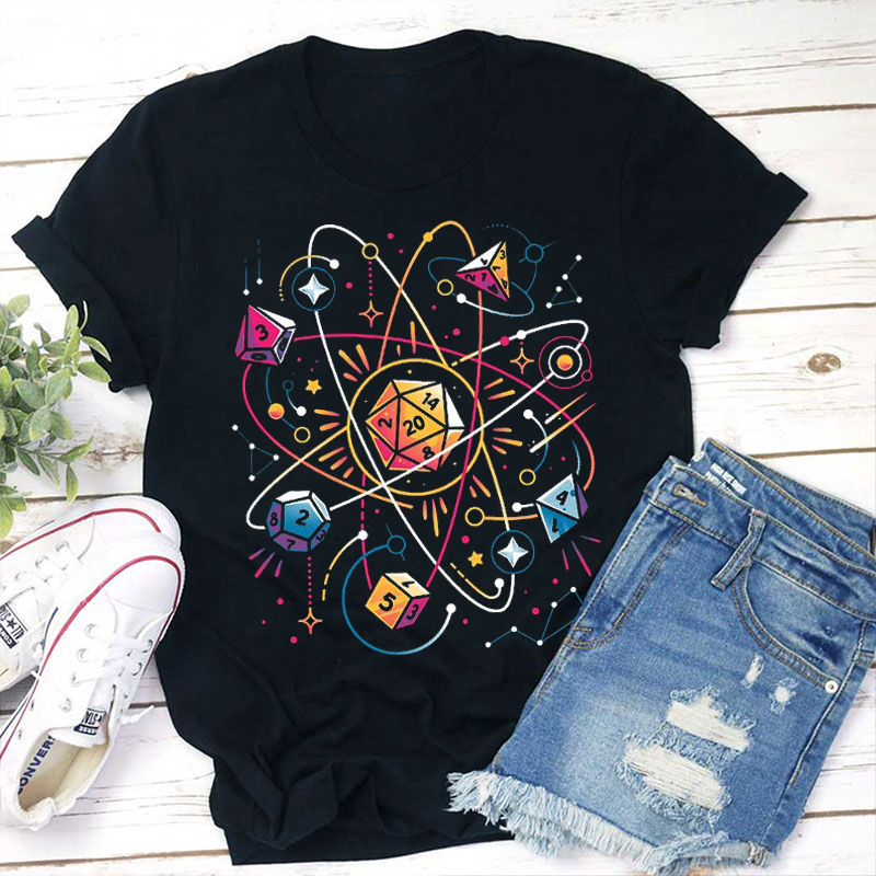 Orbital Atomic Dice Teacher T-Shirt