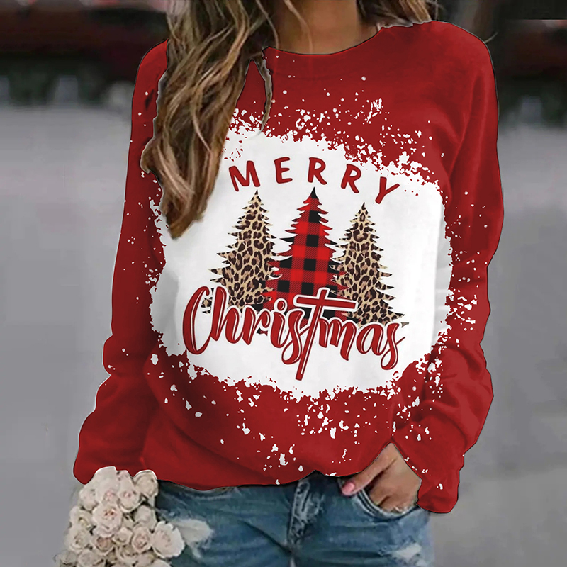 Merry Christmas Teacher Printed Sweatshirt