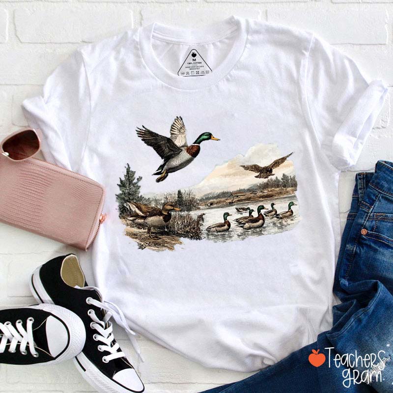 Mallard Family Teacher T-Shirt