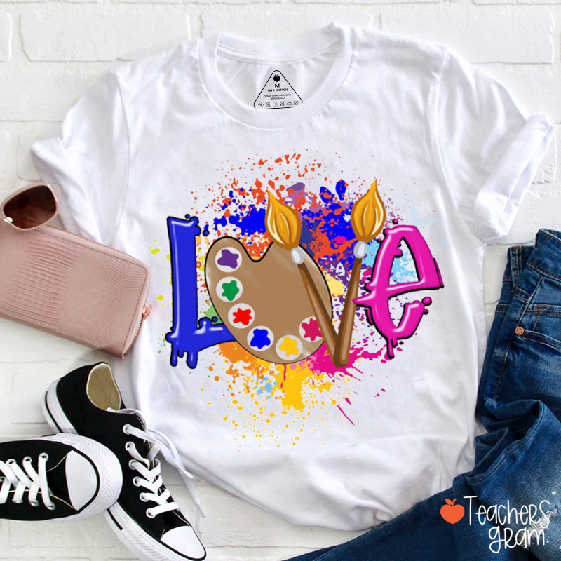 Love Art Teacher T-Shirt
