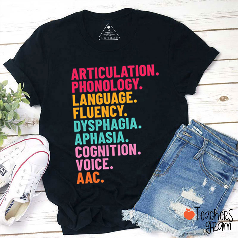 Articulation Pathology Teacher T-Shirt