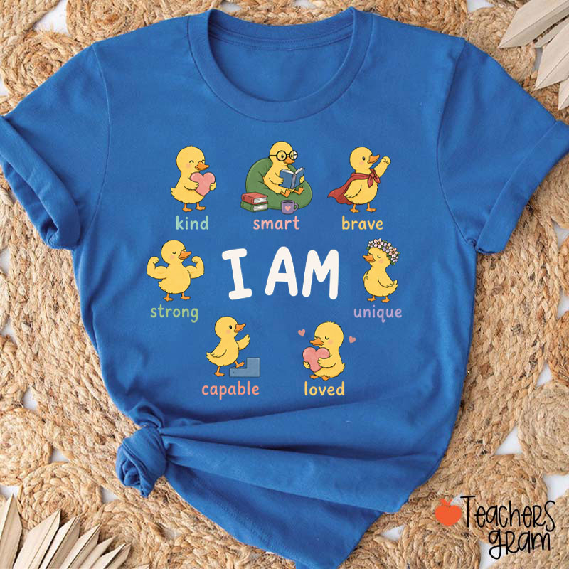 I Am Kind Smart Brave Teacher T-Shirt