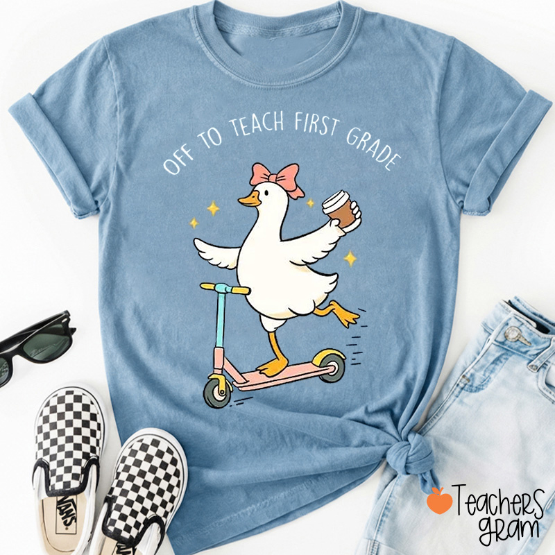 Personalized Grade Silly Goose Teacher T-Shirt
