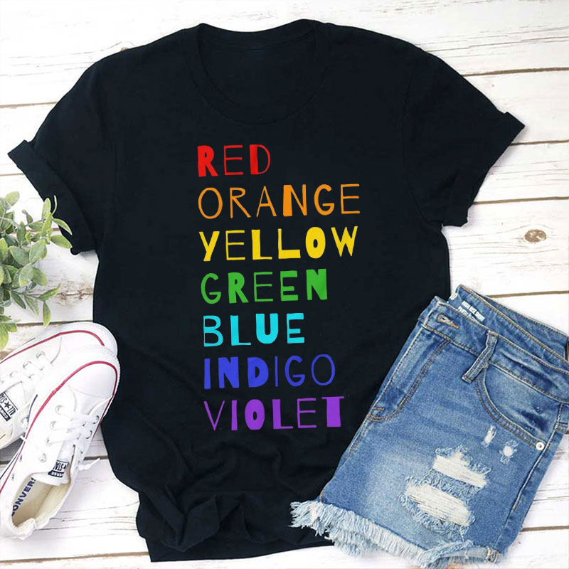 Color Rainbow Art Teacher T-Shirt