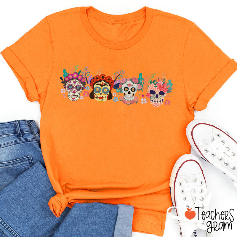 Comfort Colors Dia De Los Muertos Spanish Teacher T-Shirt