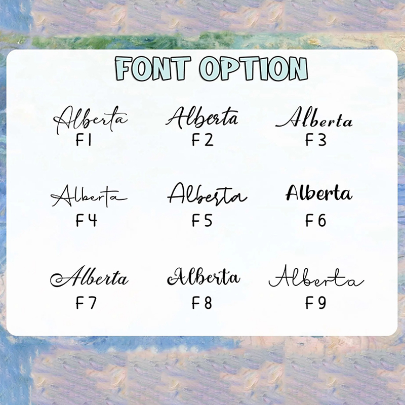 Personalized Floral Name Teacher Magnetic Bookmark