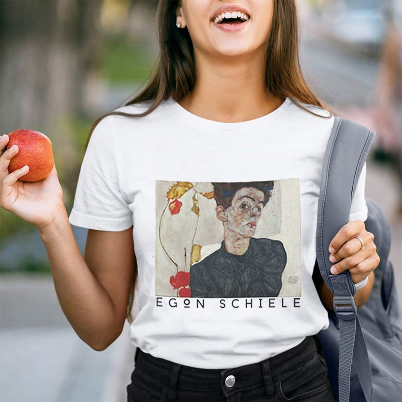 Vintage art self-portrait Art Teacher T-Shirt