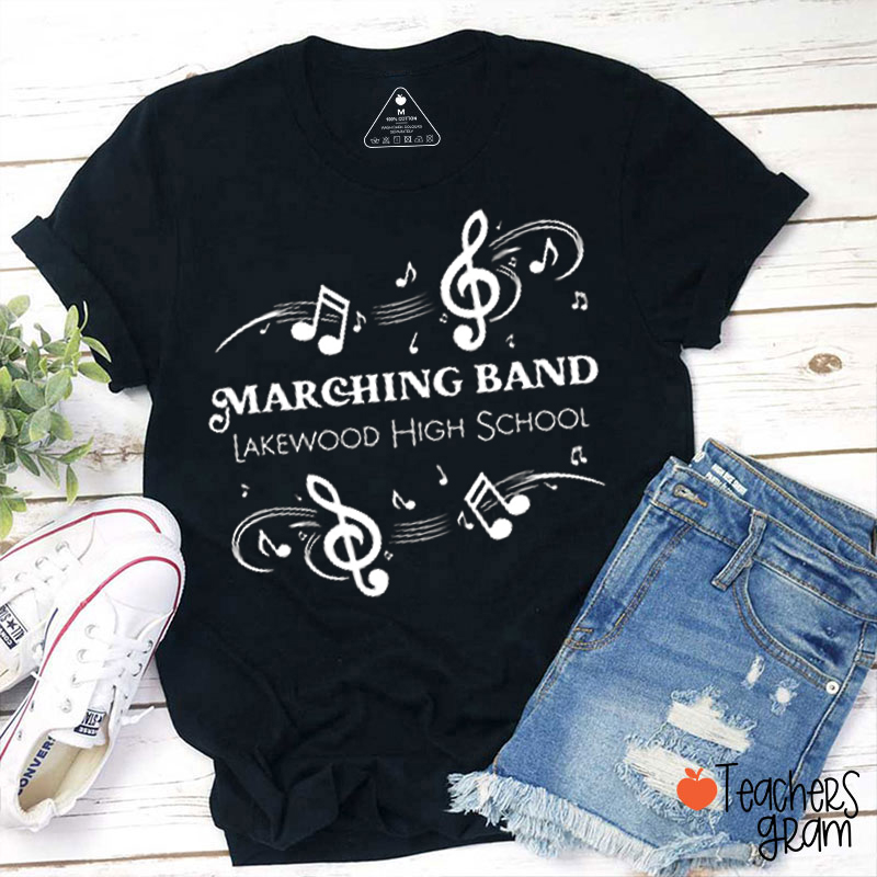Personalized Text Marching Band Teacher T-Shirt