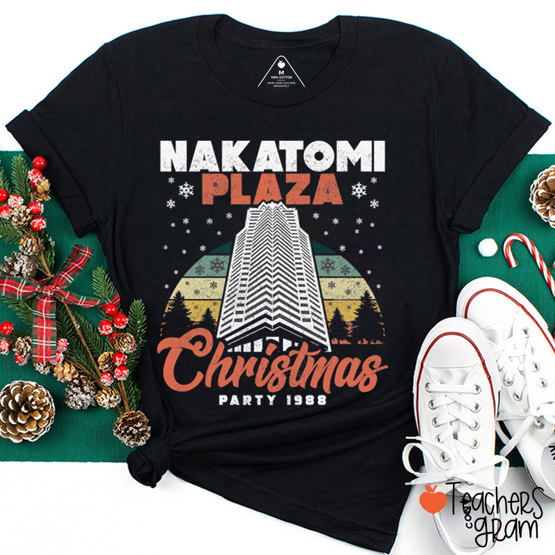 Nakatomi Plaza Christmas Teacher T-Shirt