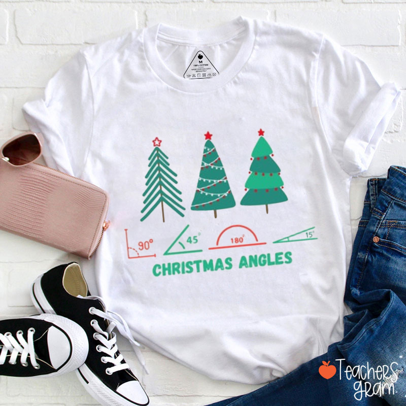 Christmas Angles Math Teacher T-Shirt