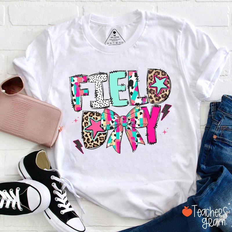 Field Day Vibes Teacher T-Shirt