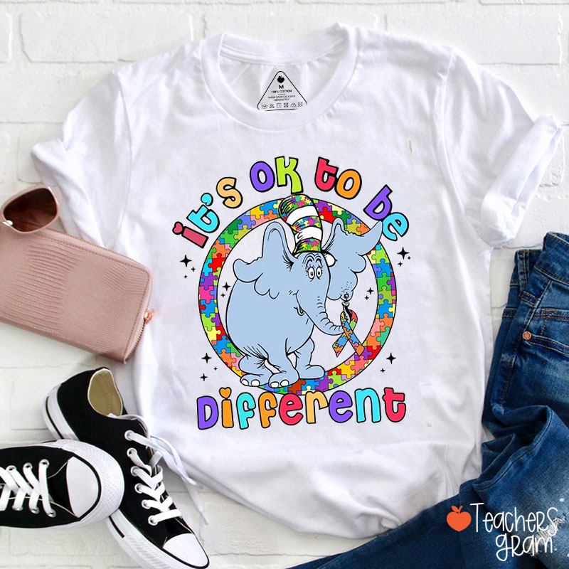 It's Ok To Be Different Teacher T-Shirt