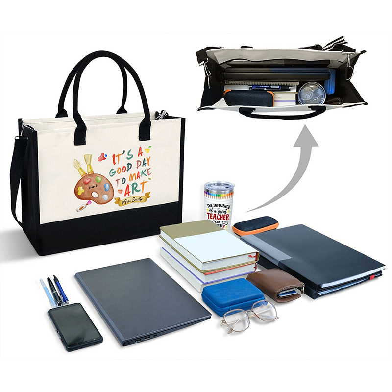 Personalized Palette It's A Good Day To Make Art Teacher Cotton Tote Bag