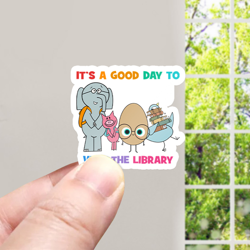 It's A Good Day To Visit The Library Teacher Stickers