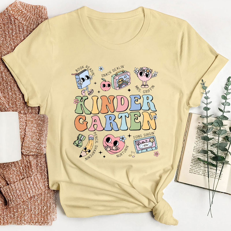 Interst Kinder Garten Teacher T-Shirt