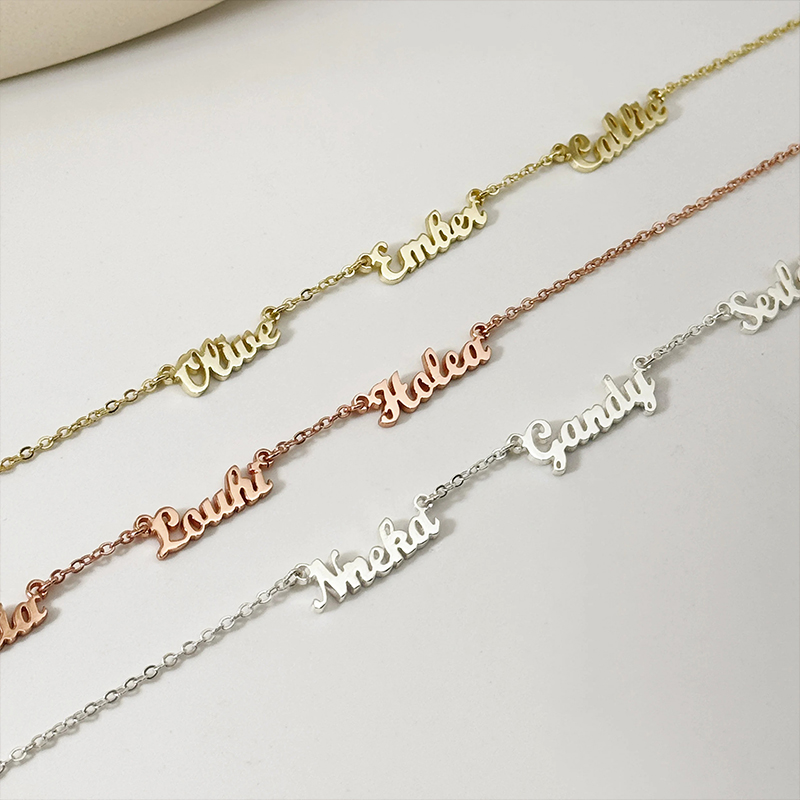 Personalized Multiple Name Teacher Necklace