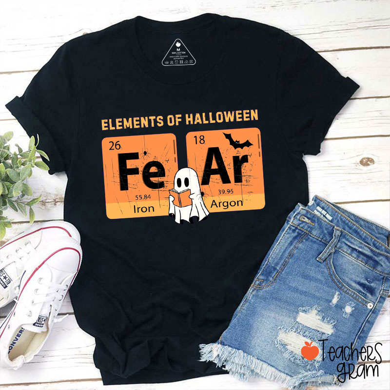 Elements Of Halloween Teacher T-Shirt