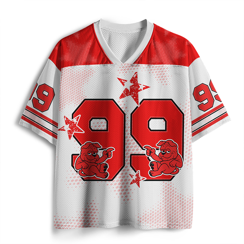 Personalized Name And Number Star Teacher Mesh Jersey