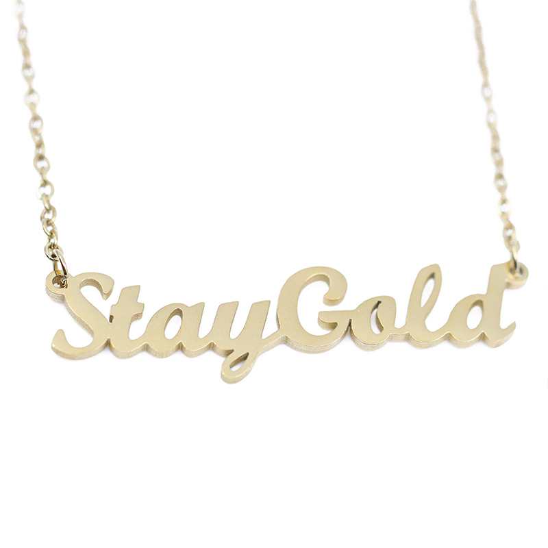 Stay Gold Necklace Teacher Necklace