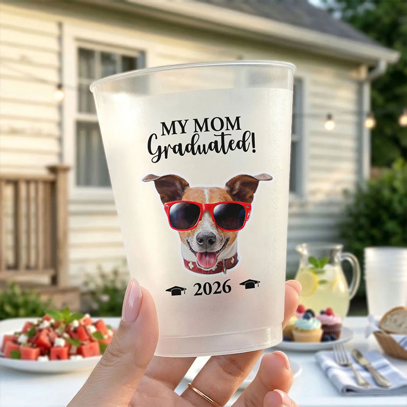Personalized Pet Lover Graduation Teacher Plastic Cup