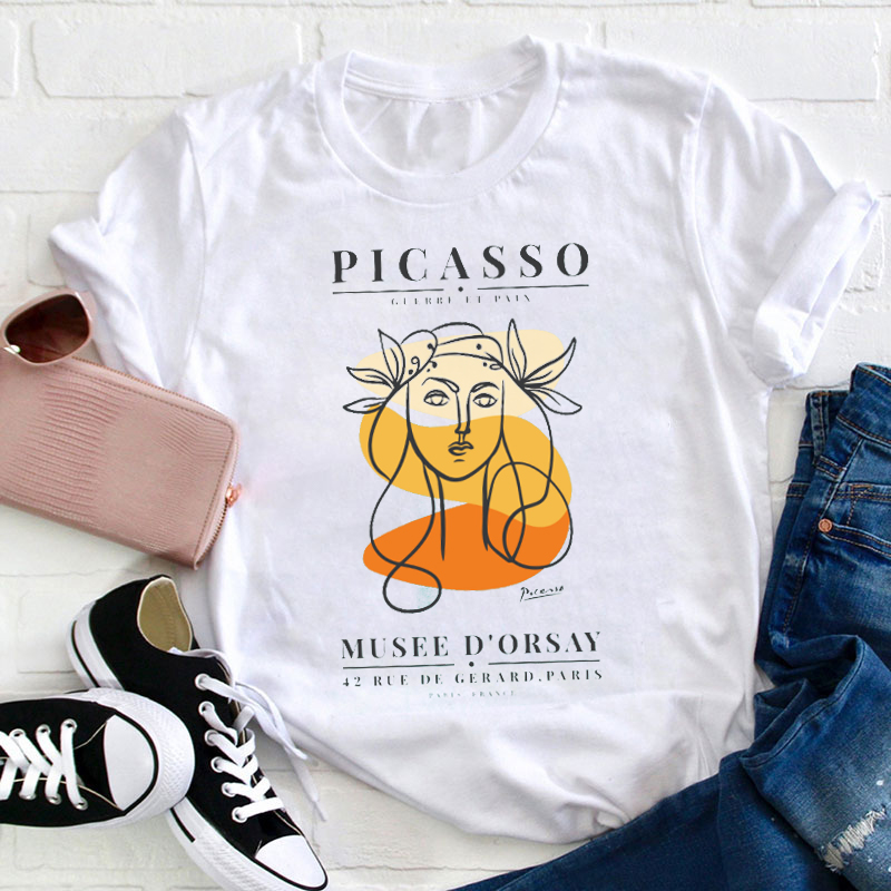 Trendy Art Museum Teacher T-Shirt