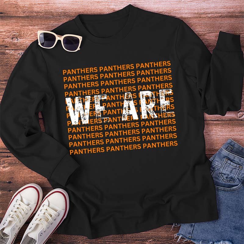 Personalized Mascot We Are School Spirit Teacher Long Sleeve T-Shirt
