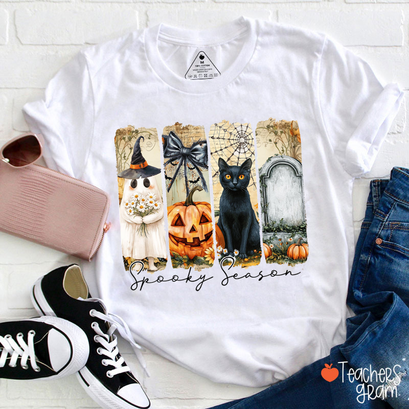 Spooky Season Teacher T-Shirt