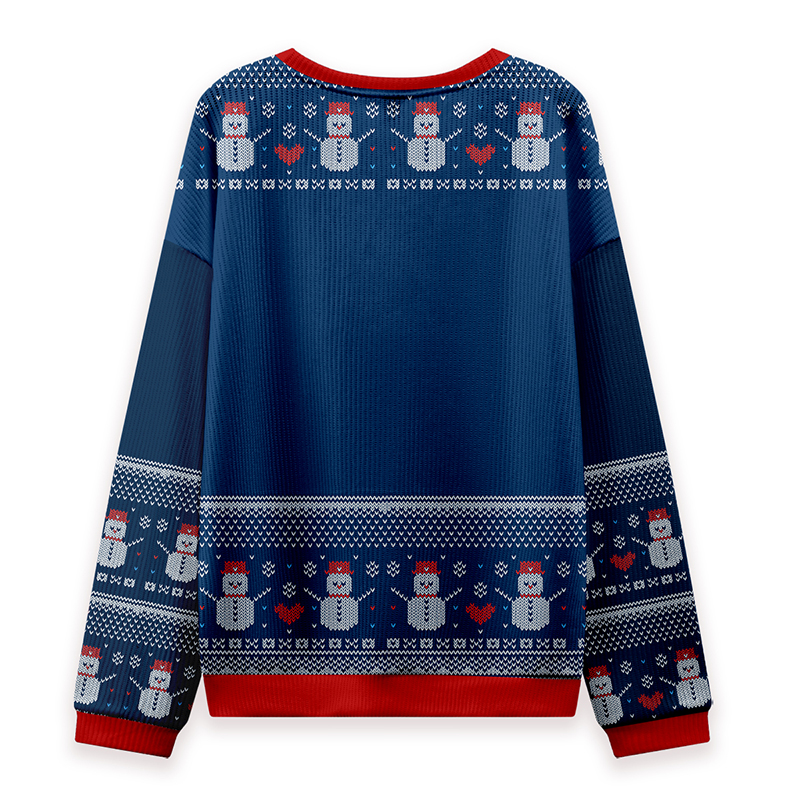 Fa La La La Christmas Teacher Ugly Knit Sweatshirt