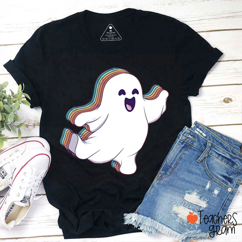 Cute Mischievous Ghost Teacher T-Shirt