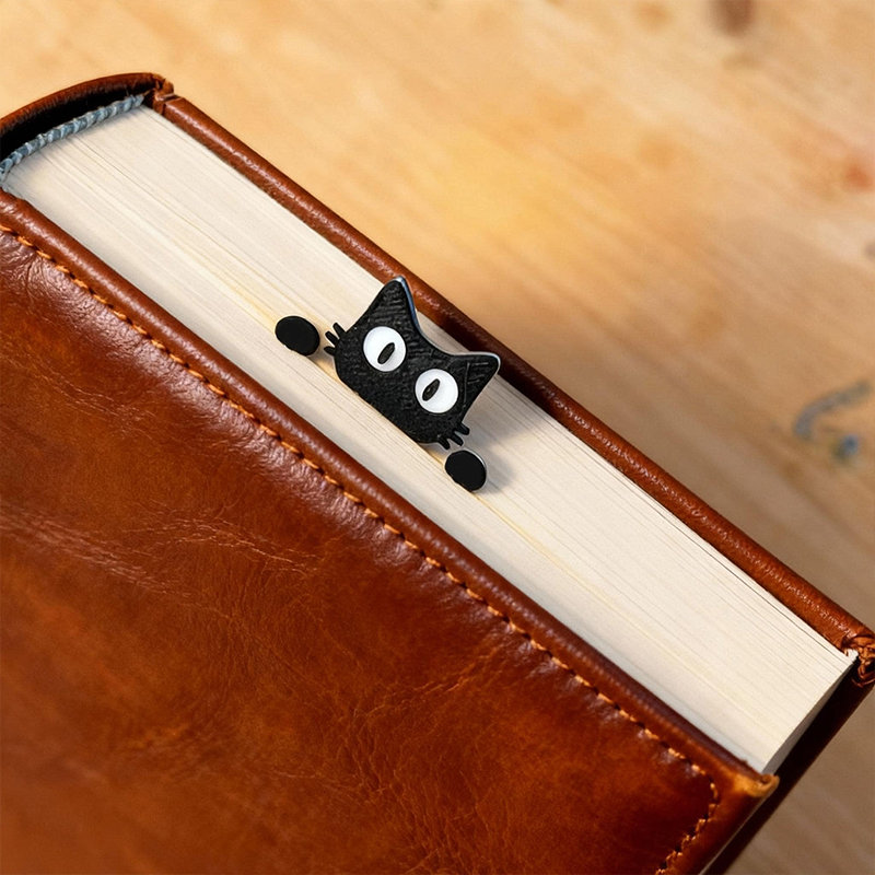 Cute Black Cat Teacher Bookmark