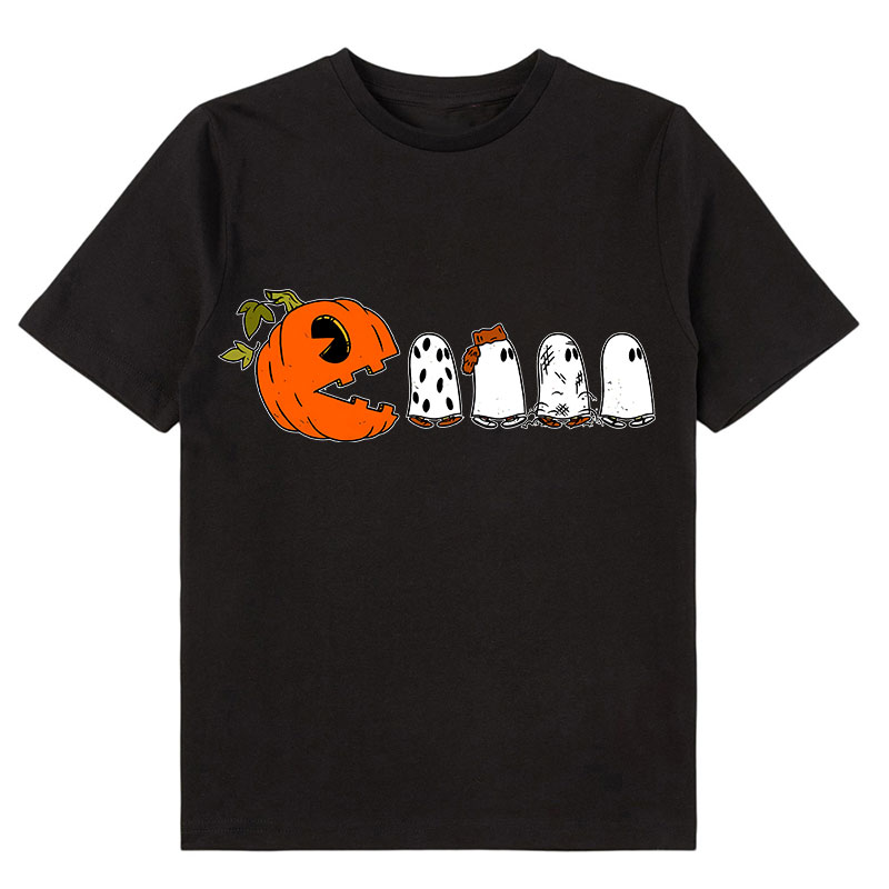 Pumpkin Ghost Pacman Class T-Shirt