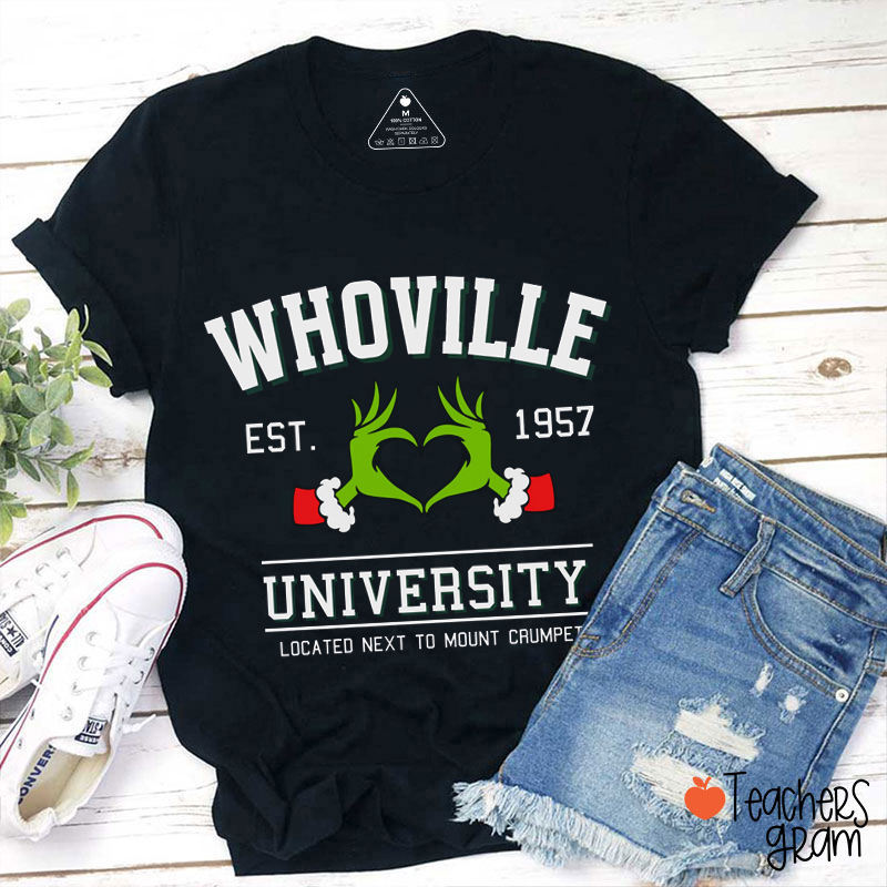Personalized School Located Next To Mount Crumpet Teacher T-Shirt
