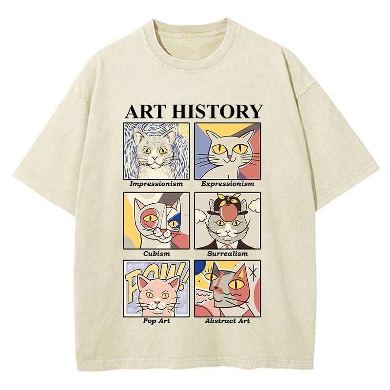 Art History Teacher Washed T-Shirt