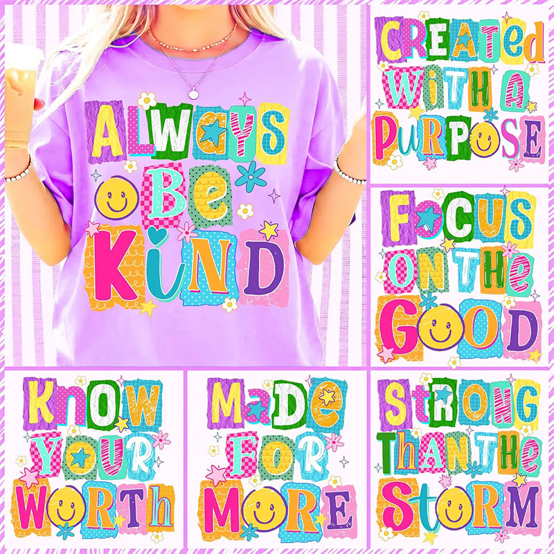 Personalized Text Motivating Words Teacher T-Shirt