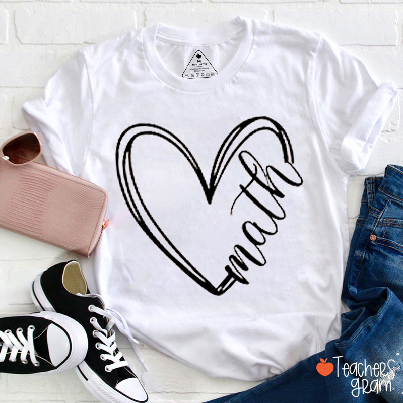 Personalized Text Love Lines Teacher T-Shirt